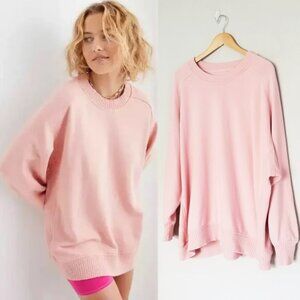 Aerie light Pink Oversized Sweatshirt